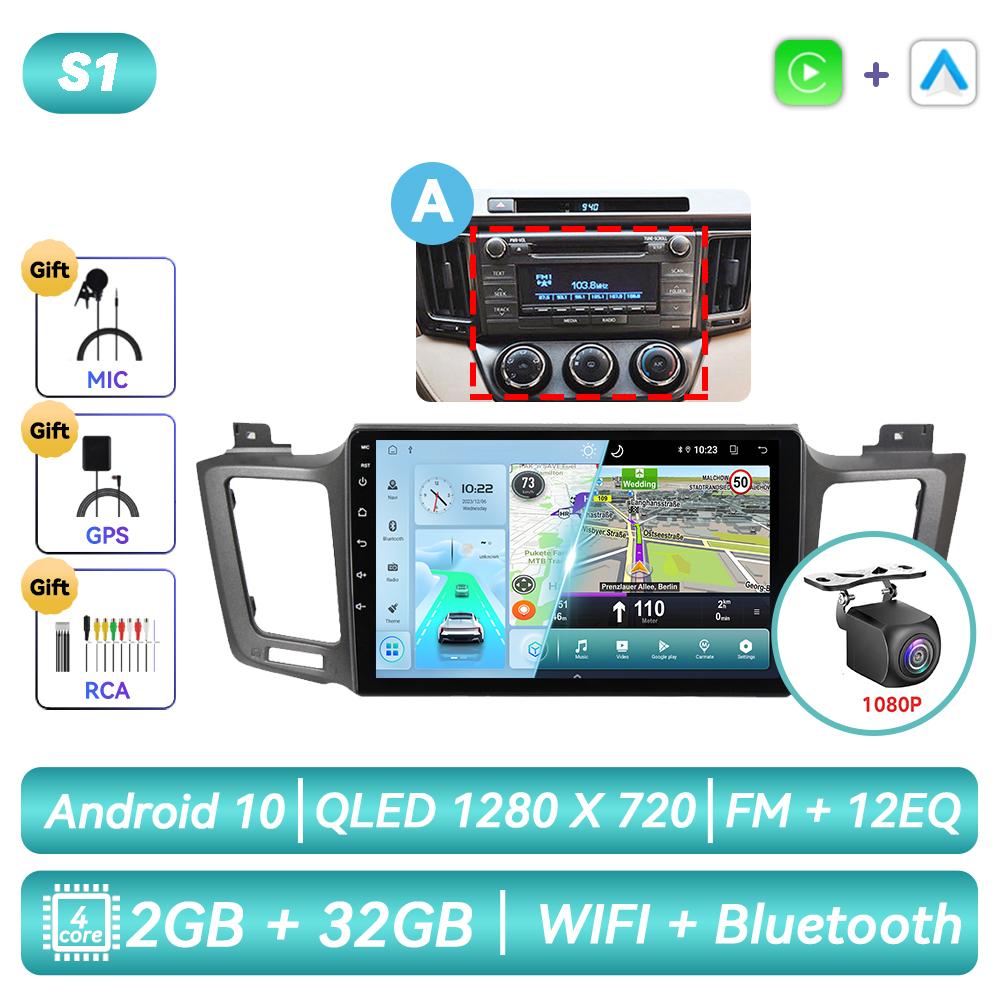 Для Toyota RAV4 Rav 4 XA40 2012 - 2018 Android Автомагнитола Мультимедиа Видеоплеер Навигация GPS Carplay Сенсорный Экран Авто Стерео Интеллектуальные Системы