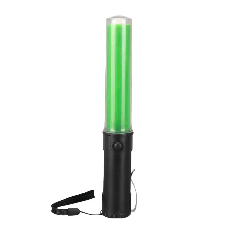 26cm Traffic Light Baton Concert Light Stick Side Clip Design Signal Traffic Wand LED Warning Lamp 3 Flashing Modes