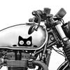 10pcs Black White Funny Kitty Decals Waterproof Cat Peeking Stickers  Electric Motorcycle Stickers