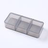 Mini Medicine Box Plastic Pill Storage Box Holder Organizer 3Grids Pill Case  Evening