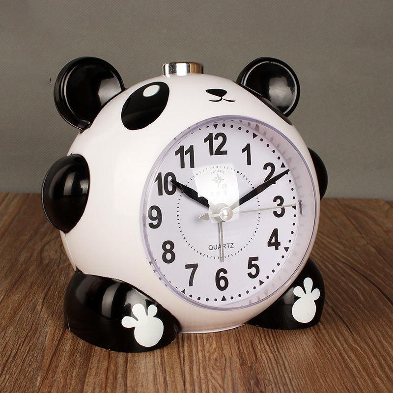 Бесшумный ночной будильник с изображением животных, звонящий Alarma Despertador, панда, лягушка, сова, игольчатые часы, декор комнаты, подарки для детей