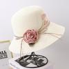 Summer Sun Hat Beach Straw Hat Seaside Flower Fisherman Hat Sun Protection Straw Bucket Hat
