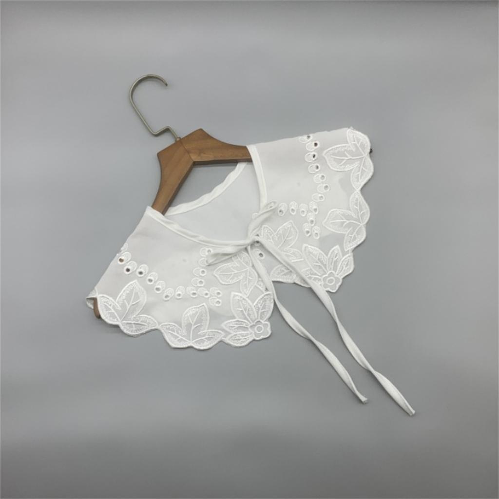 Women False Collar White Blouse Top Collar Elegant Fake Collar Shawl Wrap Universal Lady Party Dress Clothes Accessories