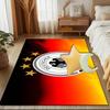 Germany Football Emblem Printed Office Carpet Chair Cushion  Entryway Rug, Rugs for Living Room, Bedroom Christmas gifts