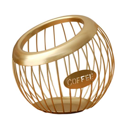 Держатель для чашки K для прилавка, металлическая корзина для хранения капсул для кофе, большой вместительный органайзер для чашек K для Keurig Nespresso Vertuo, органайзер для кофейной станции