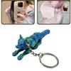 Fashionable Husky Shaped 3D Keychain Craft from Plastic Materials Portable and Sturdy Convenient for Unique Decoration