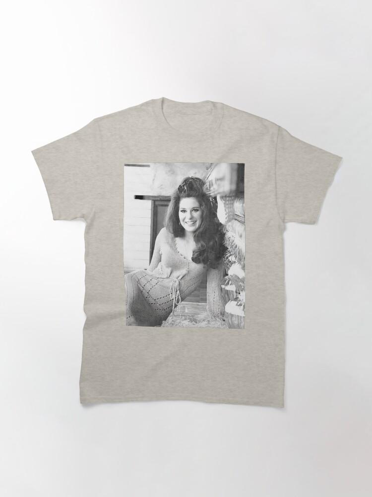Черно-белая классическая футболка June Carter Cash Bobbie Gentry