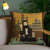 Наволочка для подушки Father J-John Misty Домашняя Подушка для спинки стула в общежитии Короткий плюш Двусторонняя печать Офис Время для сна Чехол для подушки