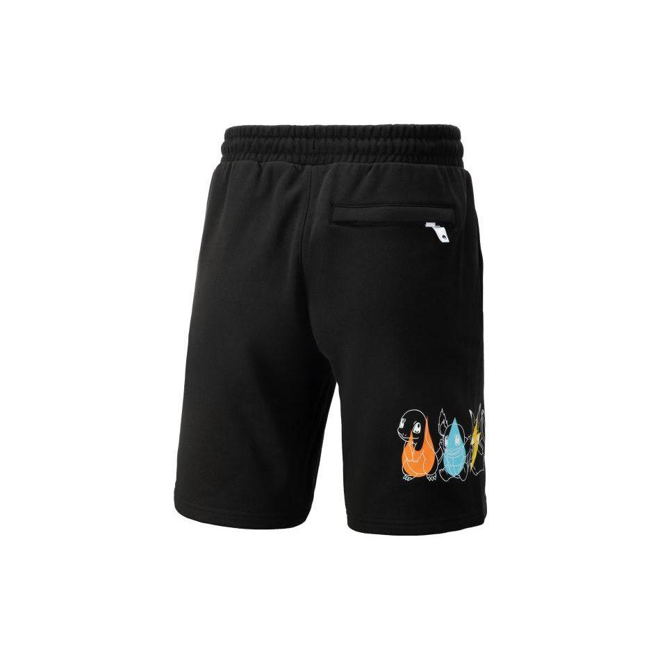 Puma X Pokemon Collaboration Series Покемон Pattern Printed Casual Shorts Men Shorts Black 538370-01