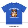 Women's Groundhogs Printed T-Shirt 100% Cotton Oversized Animal Graphic Tees for Men Summer Tops Nature Streetwear