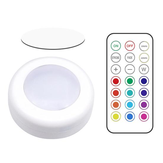 LED Cabinet Lamp Dimmable Kitchen Counter RGB Color Remote Control Night Light