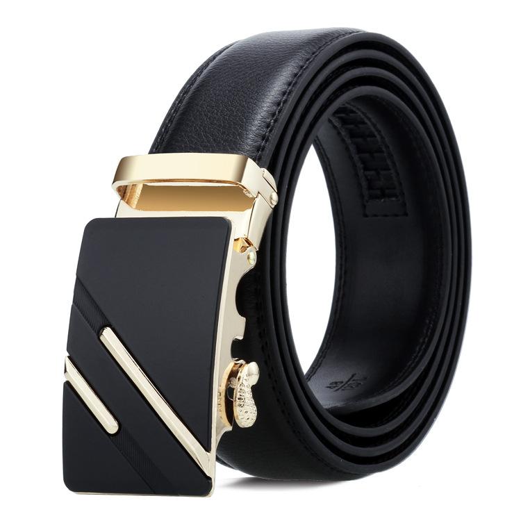 Mary Men's Leather Belt Casual Men's Comfort Click Belt Business Soft Cowhide Pant