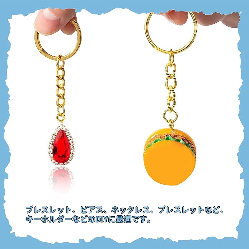 DEVENTORZ Screw Heaton Screw Hole Pin Screw Eye Pin Eye Hook Screw Screw Ikku Uv Resin Mold Approximately 100 Pieces 4*8mm Set Metal Fittings DIY