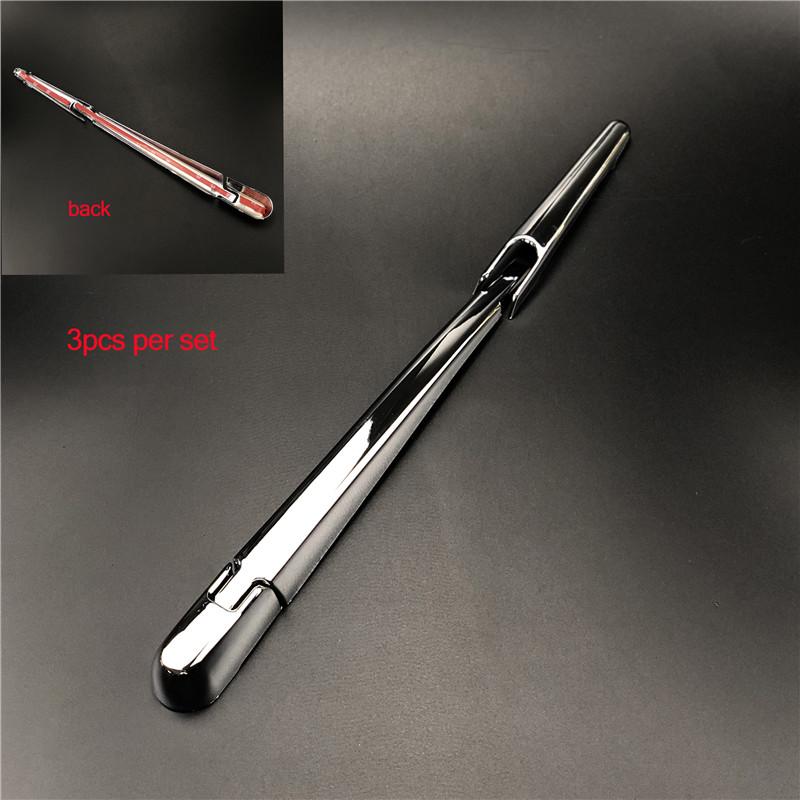 For Mitsubishi ASX Outlander Sport RVR 2011-2017 Chrome Rear Window Wiper Arm Blade Cover Trim Garnish Molding