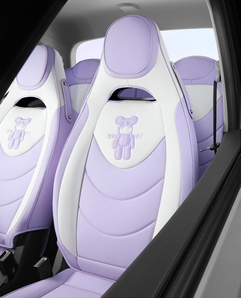 Wuling Hongguang Mini EV Leather Cartoon Car Seat Cushion