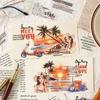 1pack/40pcs Vintage Handwritten English Phrase Stickers Inspirational DIY Handmade Album Scrapbooking Decorative Paper Supplies