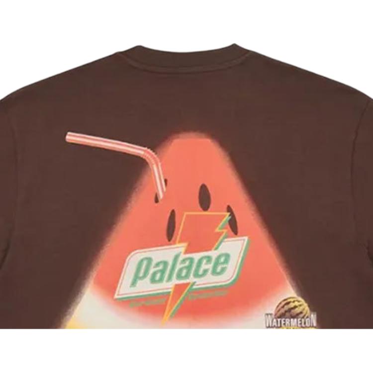 Palace Футболка Sugar коричневая унисекс-топы P20TS029