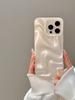 Стильный 3D выпуклый волнистый блестящий розовый задний чехол для iPhone Air 11 12 13 14 15 17 Pro Max