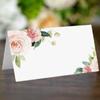 50pcs Paper Seating Place Cards Writable Tented Name Card  Dinner Party Seating