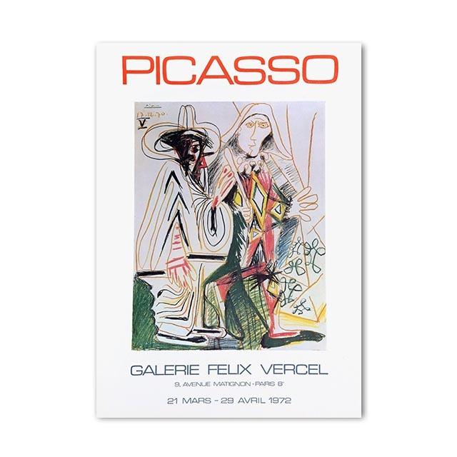 Выставка «Абстрактная девушка Пикассо» Красочные современные плакаты и гравюры, настенные росписи и картины маслом