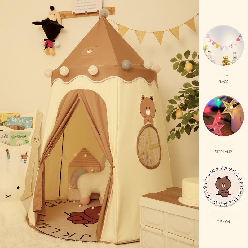 Children's Indoor Tent Treasure Game House Princess Castle Yurt House