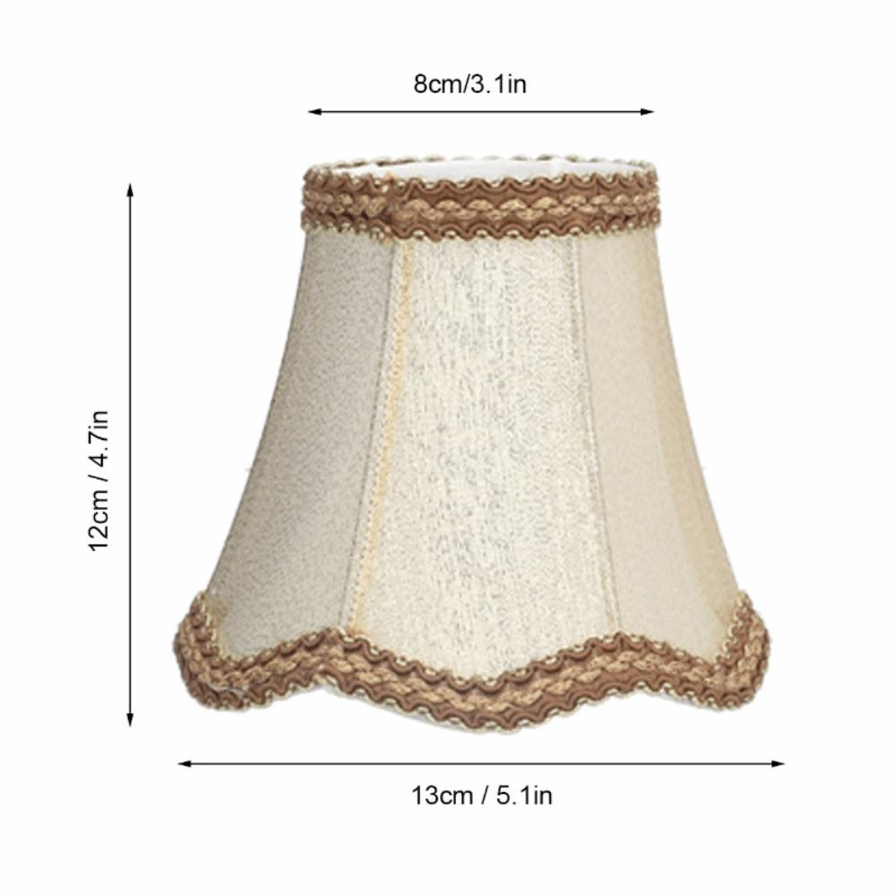 3PCS Clip On Design Lamp Cover 4.7 inch Height Chandelier Lamp Shades Simple Lampshade Indoor Lamp