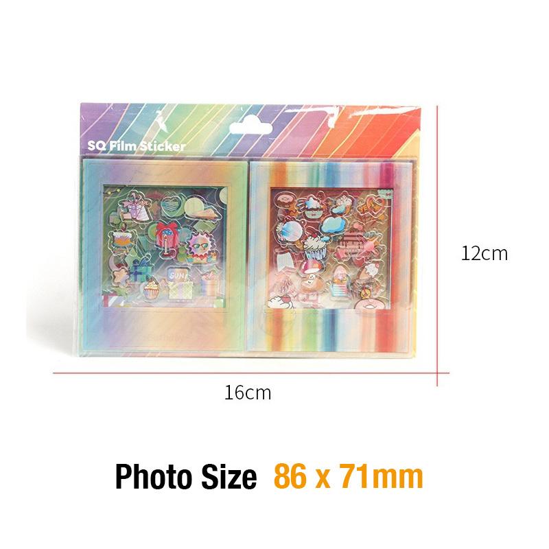 [Film Lab] [Set of 12pcs] Frame Stickers for Instax SQ Photo CAC13