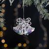 Рождественское украшение Снежинка Олень Птица Дизайн сосульки Сверкающее подвесное украшение Праздничный сезон Домашний декор