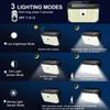 Solar Wall Lamp LED 3 Modes Wall Lamp IP65 Waterproof Powered Sunlight Solar Motion Sensor Flood Light for Outdoor Yard Garden