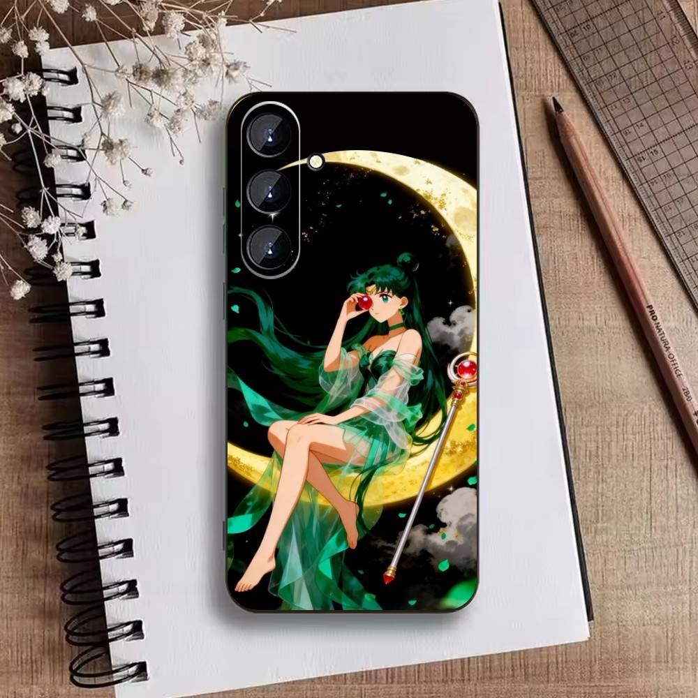 Мультяшный Чехол для Телефона F-Sailor M-Moons Для Samsung Galaxy A73,A72,A71,A70,A52,A51 Другие Мягкий Черный Чехол