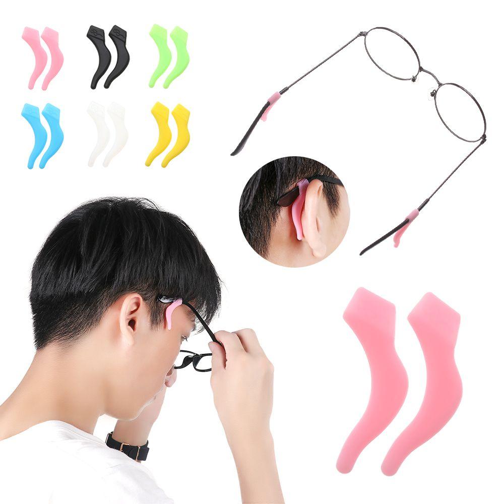 Eyewear  Anti Slip Silicone Sports Temple Tips Soft Ear Hook Eyeglass Holder Glasses Ear Hooks