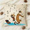 CCalvin and Hobbes Doublesided Printed Square Decorative Cushion Cover for Sofa Living Room Home Decor