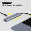 Dj1013 7 в 1 Usb C Hub для 4k HDMI-совместимого адаптера типа C с Pd Tf Sd, совместимого для