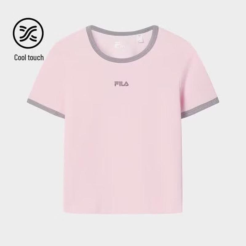 Fila Женская летняя охлаждающая облегающая вязаная футболка 2026