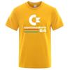 Summer Commodore 64 Print T Shirt C64 SID Amiga Retro Cool Design Street Short Sleeve Top Tee Cotton Clothing Loose T-shirts