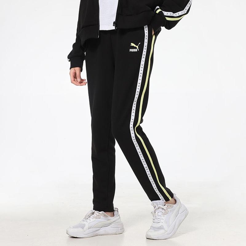 (WMNS) PUMA Трикотажные спортивные брюки Черные Женские 531079-01