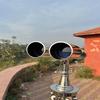 Replica 1920's Binoculars In Silver Chrome On Adjustable Nickel Stand with High Quality