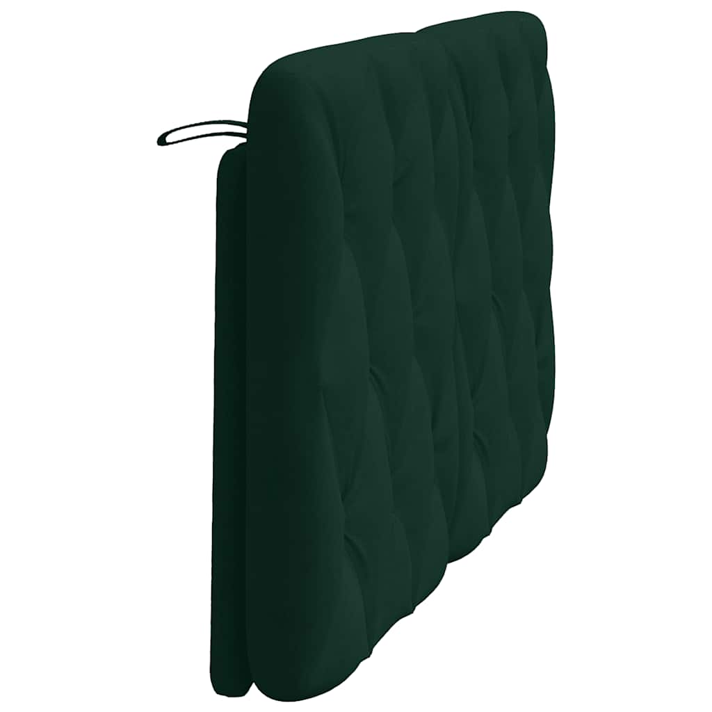 Headboard Cushion Dark Green 140 cm Velvet