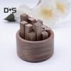 Wooden Aromatherapy Diffuser Round Car Essential Oil Diffuser Natural Wood Stick Fragrance Expanding Base Home Office Desktop Decoration