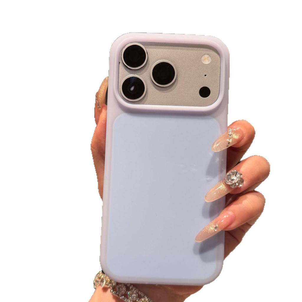 Compatible iPhone 17 Pro Max Large-Hole Candy Color Protective Case
