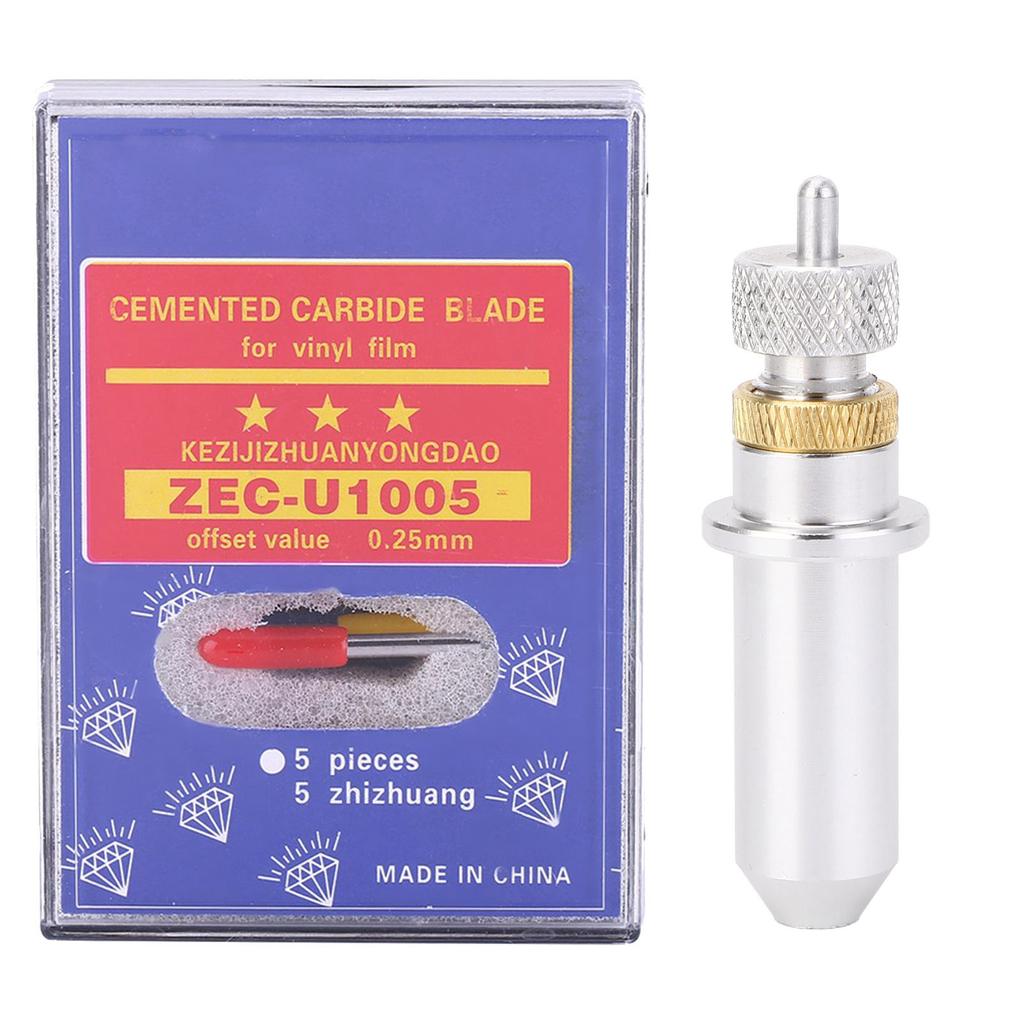 15pcs Tungsten Steel Plotter Cutter Blade Cutting Tool 30, 45, 60 Degree with Holder