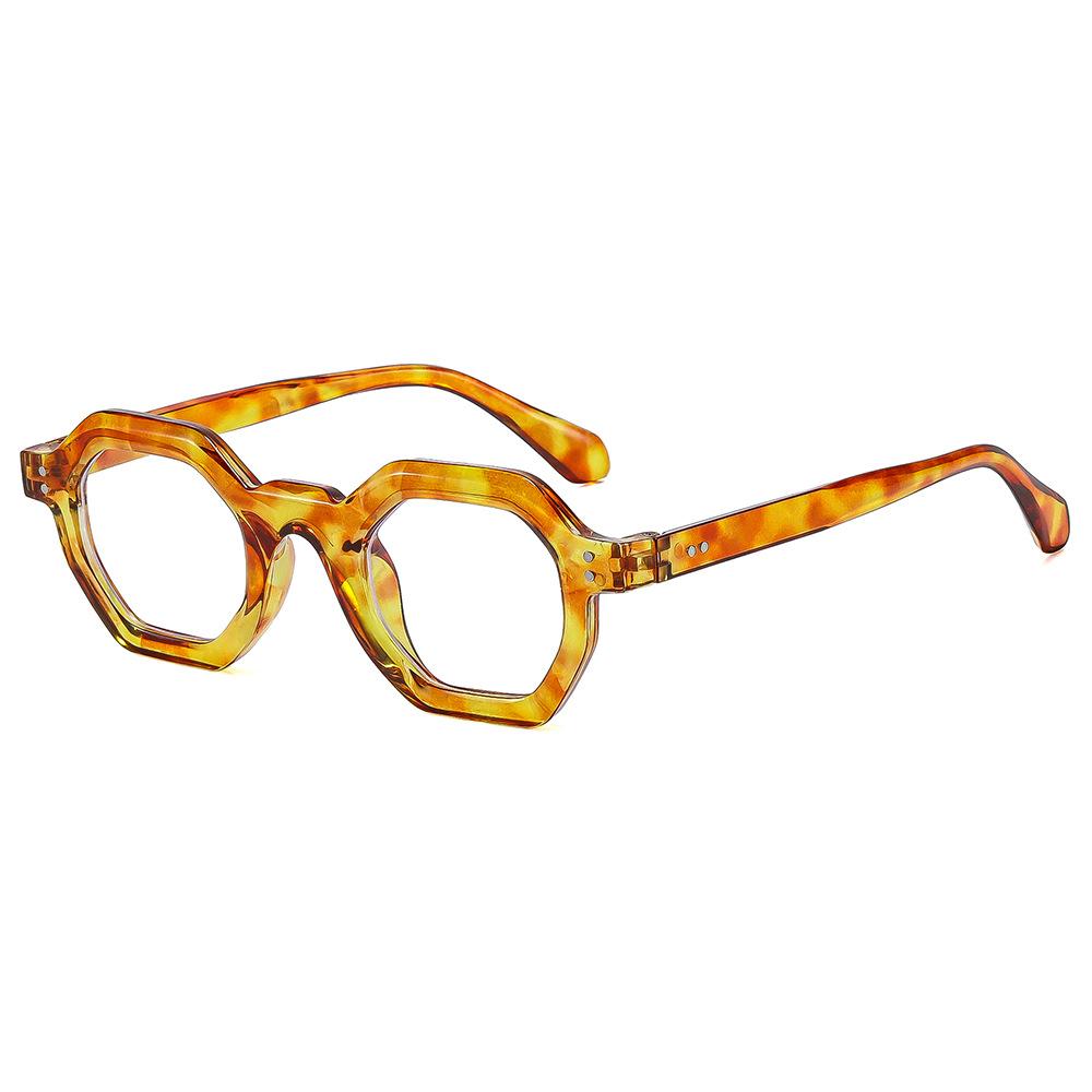 New retro square small frame sunglasses men's trendy polygonal frame fashion glasses UV protection European and American sunglasses women