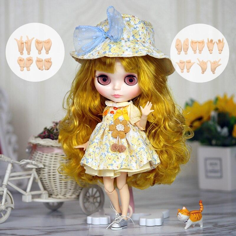 Кукла ICY DBS Blyth 1/6, аниме-кукла, шарнирное тело, белая кожа, глянцевое лицо, специальный комплект с одеждой, обувью и руками, 30 см, игрушка BJD