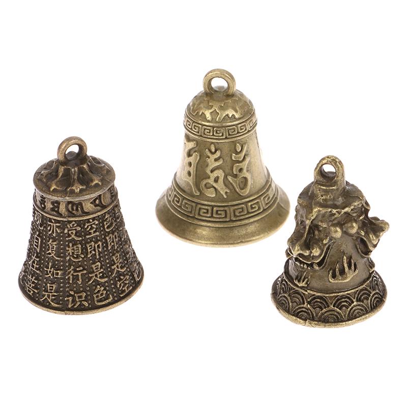 Сплав ретро три льва колокольчик ветряная музыка подвеска для автомобиля антикварный колокольчик мини скульптура молитва Гуаньинь колокольчик шуй фэн колокольчик