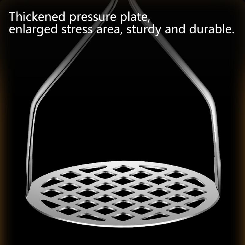 Ручная картофелемялка Креативная из нержавеющей стали Пресс для пюре Картофелемялка из нержавеющей стали Толкатель Кухонный гаджет