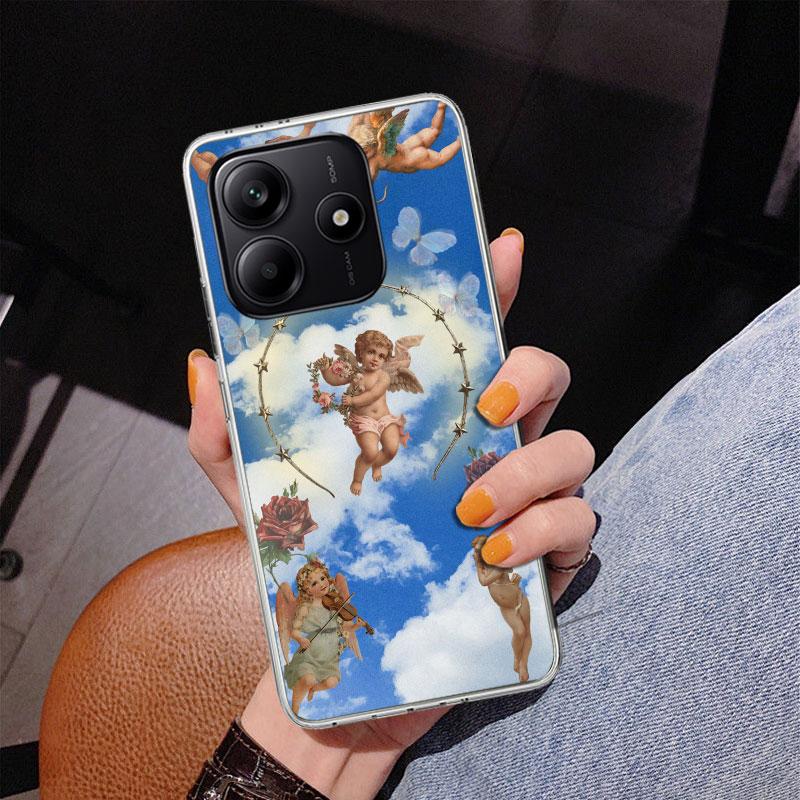 Библейский ангел Чехол для телефона для Xiaomi Redmi Note 15 14 13 12S 12 11 Pro Plus 14S 11S 11E 10 10S 11T 5G Персонализированный чехол Redmi Note