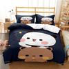 Cute Bubu Dudu Cartoon Bear Panda Duvet Cover Kawaii Bedding Sets Soft Quilt Cover And Pillowcases Single/Double/Queen/King Boys