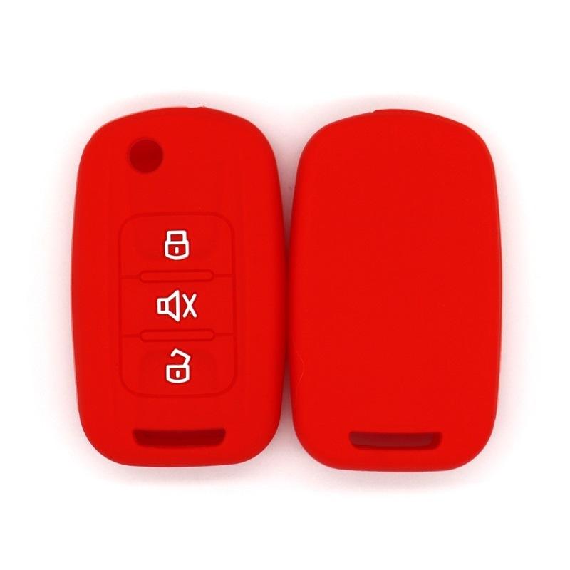 Suitable for Baojun Wuling Rongguang evs Hongguang s1 tail box 3-key silicone car key protective case soft glue