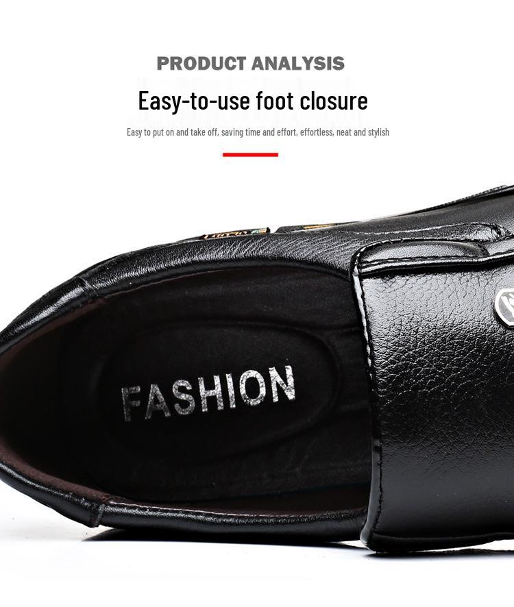 Водонепроницаемая кожаная обувь шеф-повара из коровьей кожи для мужчин - Широкая посадка