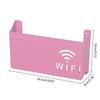 Sturdy Plastic Shelf Organizers Holds Router TV Box Optimizes Desk Space